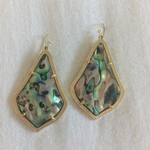 Kendra Scott drop earrings in Abalone Shell